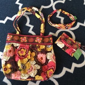 Vera Bradley Tote, Wallet & Knotted Headband set!